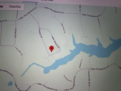 Lake Thunderbird Buildable Wooded Lot