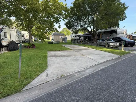 Shaded Lot in Wilderness RV Resort