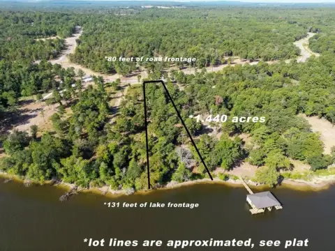 Lake Palestine Waterfront Land