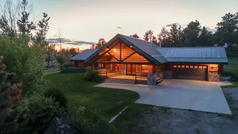 Montana Ranch with Creek and Home
