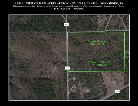 Winnsboro, TX: Wooded 19 Acres