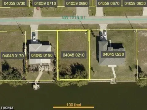 Picture of Waterfront Land at 2714 NW 10th Street, Cape Coral, FL