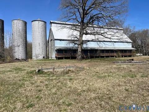 Warehouse with Grain Silos