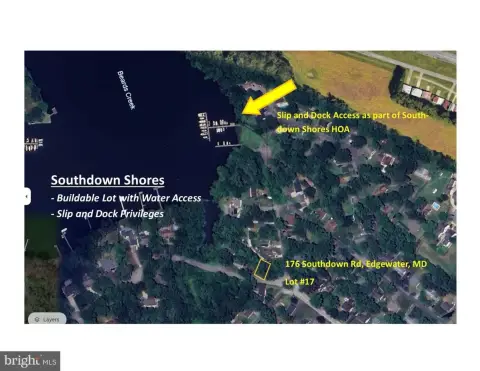 Partially Wooded Lot with Marina