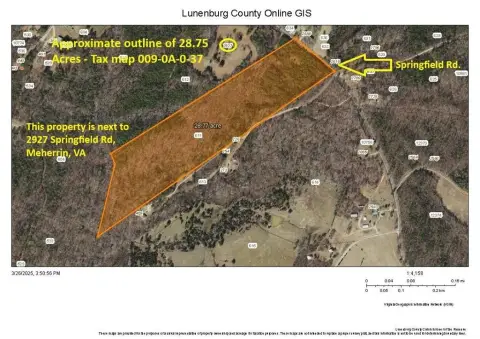 Meherrin, VA Wooded Land