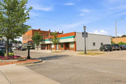 Office Building with Three Entrances