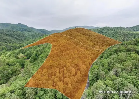 Mountain Land Along Creek