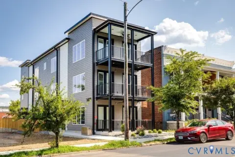 Four-Unit Quadplex With Balconies