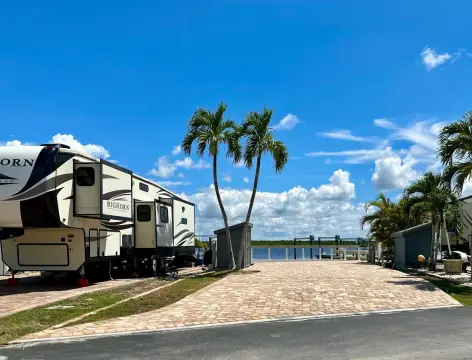 Waterfront RV Lot with Boat Lift