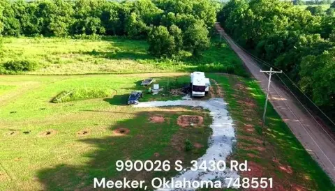 Cleared Acreage in Meeker, Oklahoma
