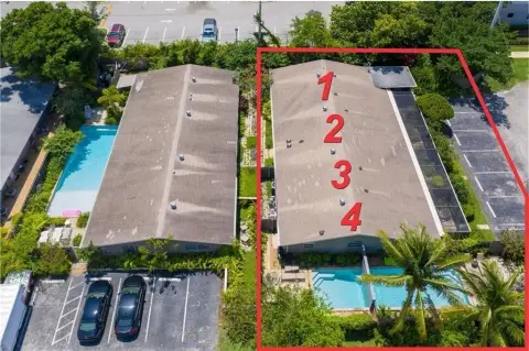 Unique Fourplex with Double Pools