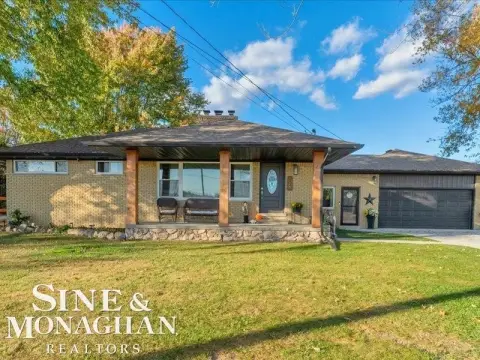 Unique Ranch with Modern Pole Barn