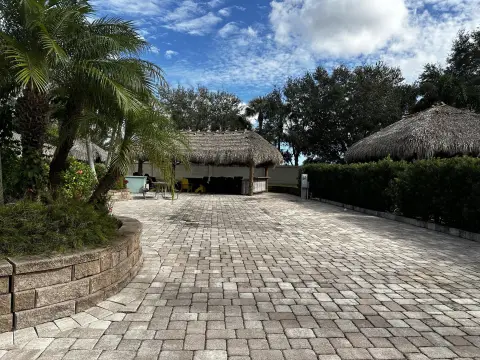 Pavered RV Lot with Tiki