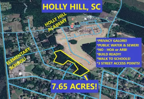 7.65 Acres in Holly Hill