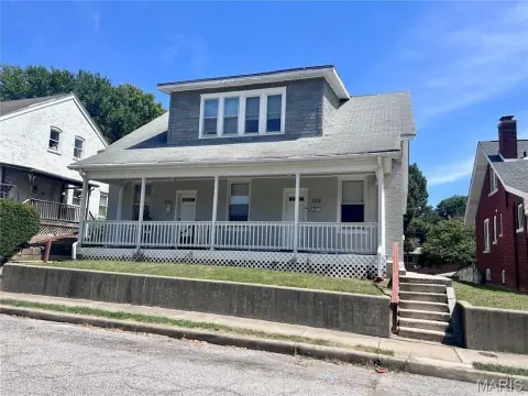 Brick-Veneer Triplex with Porches