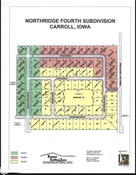 Residential Lots in Carroll, Iowa
