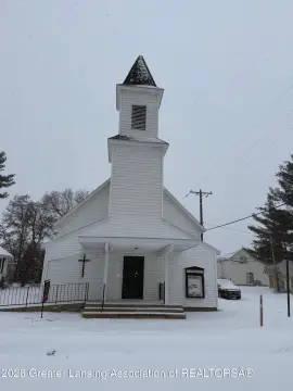 Barryton Church with Stained Glass