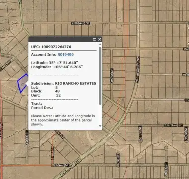 Rio Rancho 1.5 Acre Land