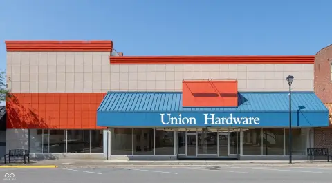 Storefront Building With Freight Elevator