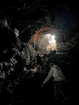 Unique Land with Lava Tube