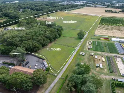Calverton Farmland with Equestrian Amenities