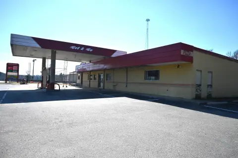 Remodeled Gas Station with Food Equipment