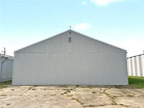 Metal-Roof Aviation Hangar