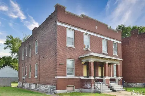 Brick Four-Unit Quadplex