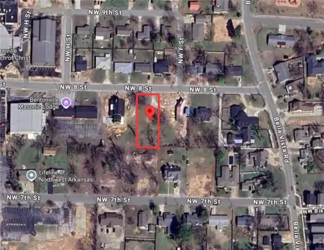 Bentonville Lot Near Downtown Square