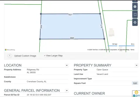Wooded Acreage in Brantley, Alabama