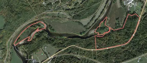 Waterfront Land with Island Oasis