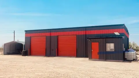Warehouse with Crane