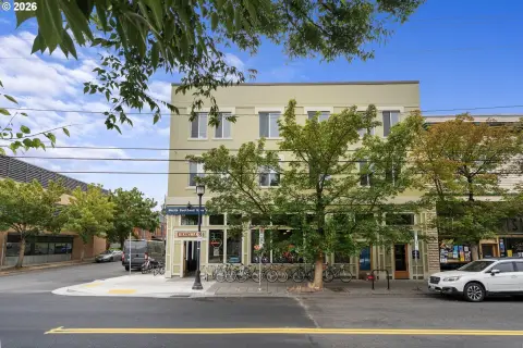 Brick Mixed-Use Commercial Building