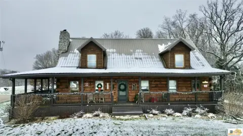 Residential Farm with Modern Log-Cabin