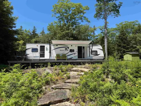 Waterfront Land with Travel Trailer