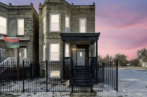 Renovated Greystone Two-Flat in Chicago