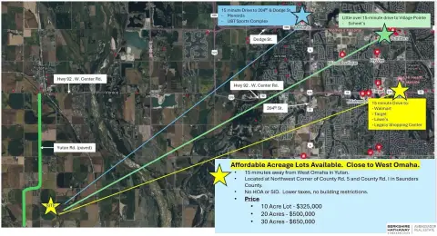 Scenic Acreage Near Omaha