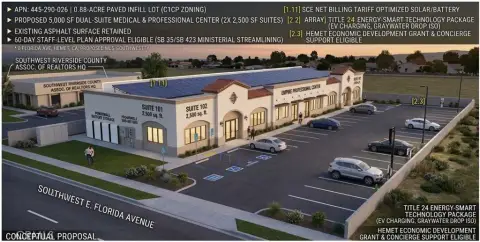 Paved Commercial Corner Parcel