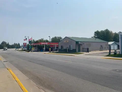 Gas Station with Parking Lot