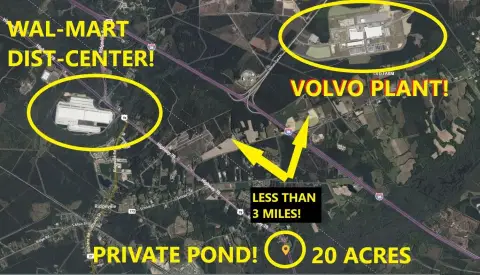 Summerville Land with Private Pond