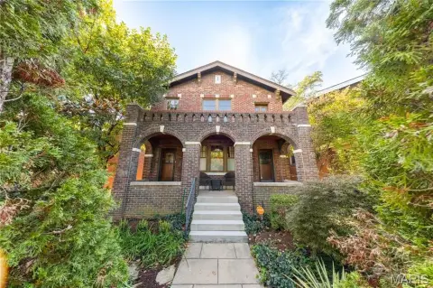 Brick Duplex with Covered Porches