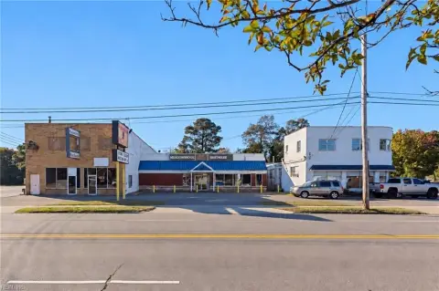 Mixed-Use Property with Garage Door