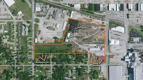 Shawnee Commercial Property with Warehouses