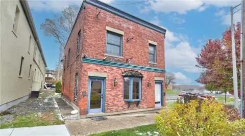 Seneca Falls Storefront on Fall