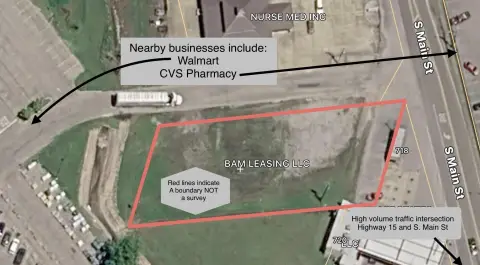 Commercial Lot Near High-Traffic Intersection