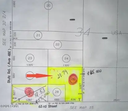 Land Parcel Backing State Land
