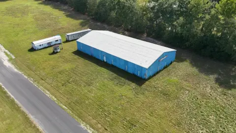 Warehouse Building with Metal Roof