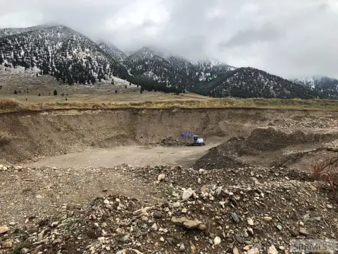Mining Land with Processing Equipment