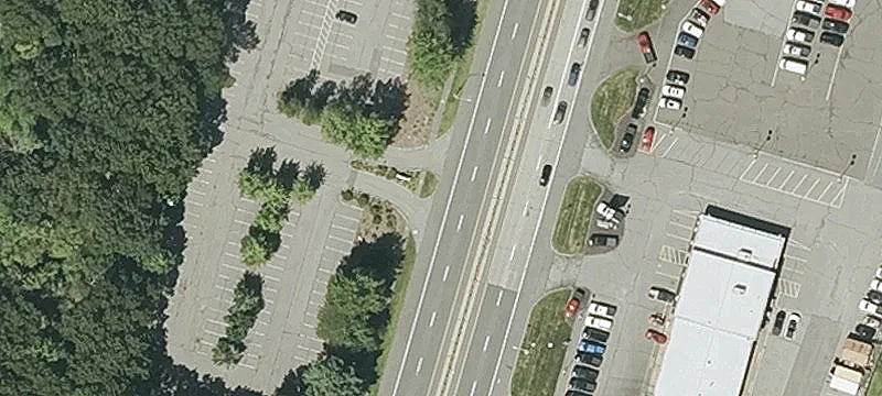 Commercial Buildings on Corner Lot