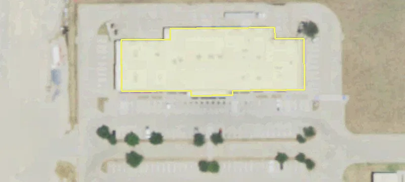 Retail Center Shadowing Walmart